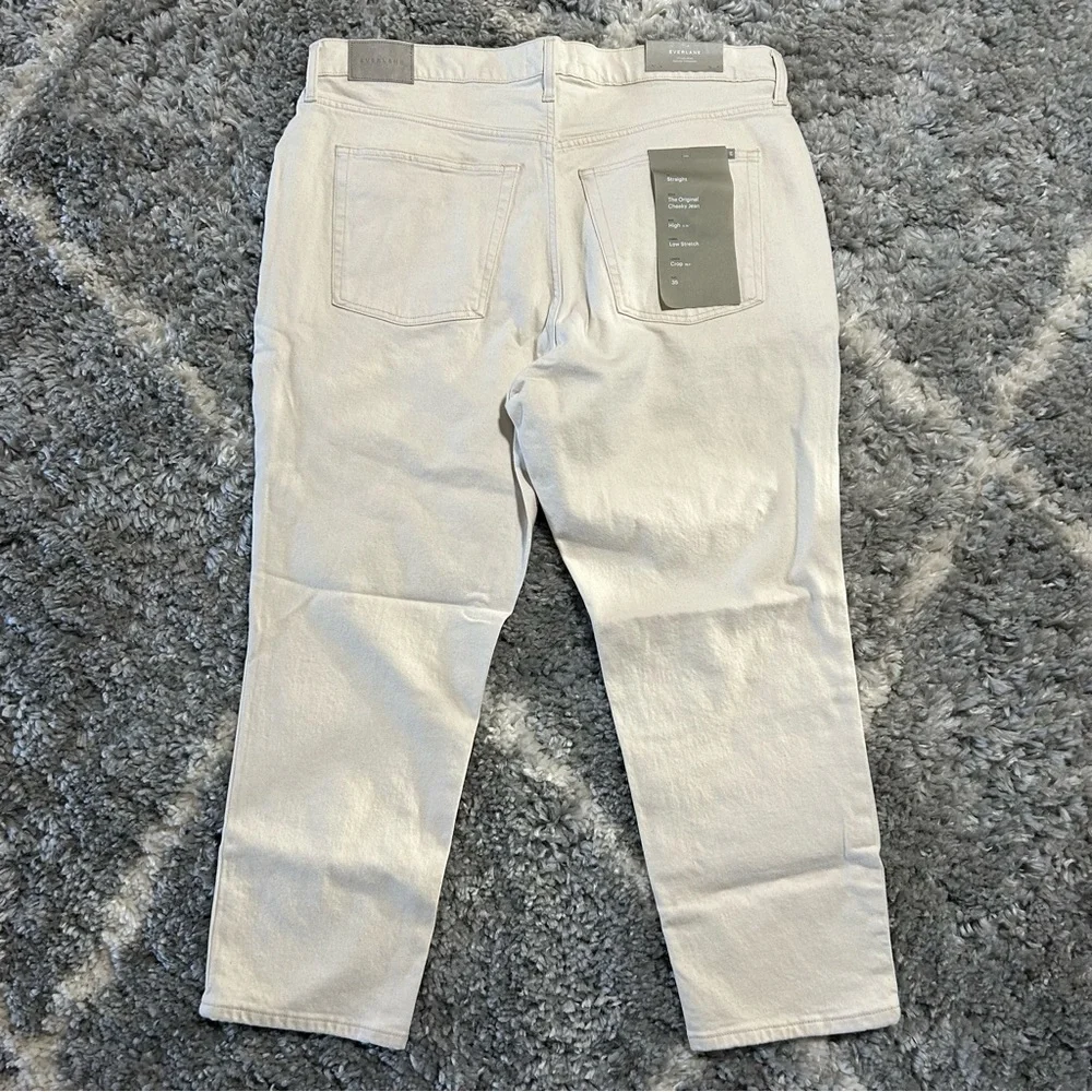 Everlane The Original Cheeky Jean in Chalk White sz‎ 35